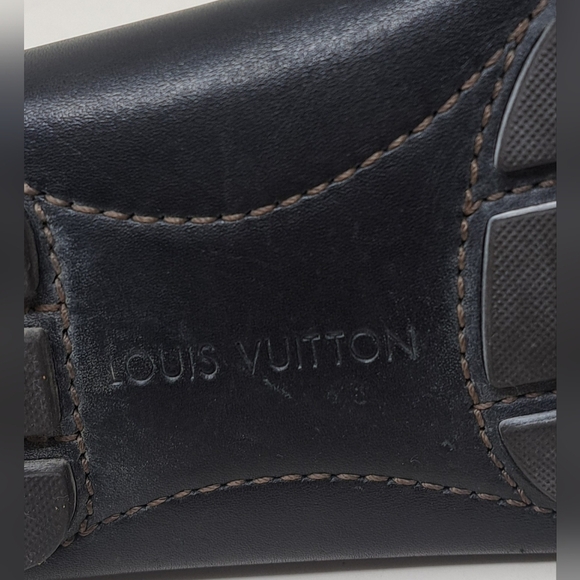 Louis Vuitton Monte Carlo Driving Loafers Shoes Chocolate Brown Leather 8.5 US - Picture 14 of 16
